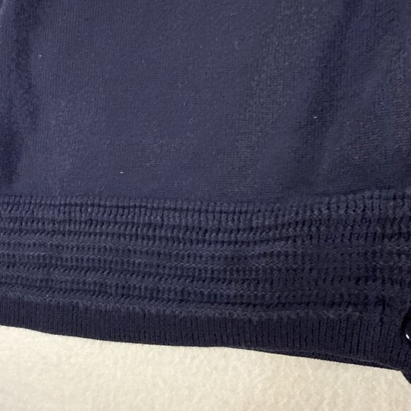 Talbots Women’s XL Blue 3/4 Sleeve Button Cardigan Sweater - Picture 3 of 9